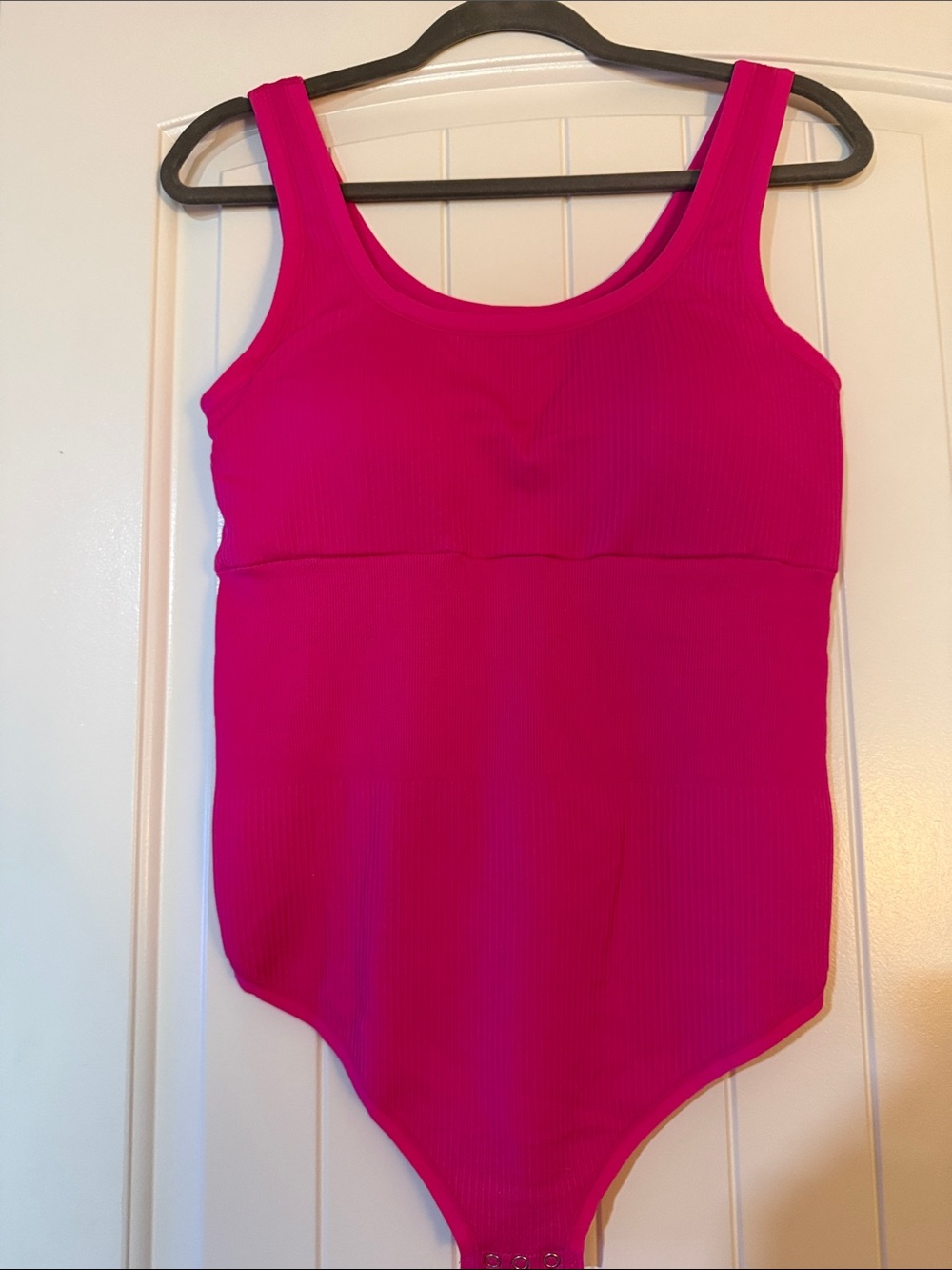 Torrid Sleeveless Ribbed Bodysuit in Fuchsia - Women's Top - NWOT